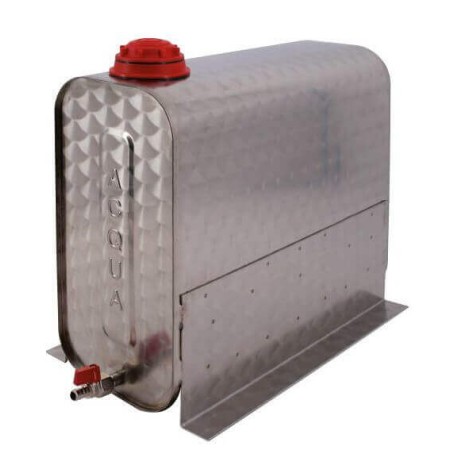 DEPOSITO DE AGUA DE ACERO INOXIDABLE DE 25 LT CON PIES