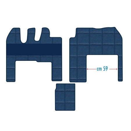 ENSEMBLE DE TAPIS RENAULT MAGNUM SIÈGE PASSAGER À BASE LARGE