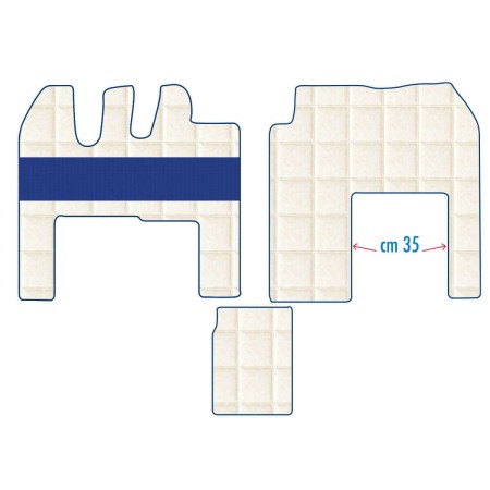 TEPPICH SET RENAULT MAGNUM BEIFAHRERSITZ MIT SCHMALER BASIS