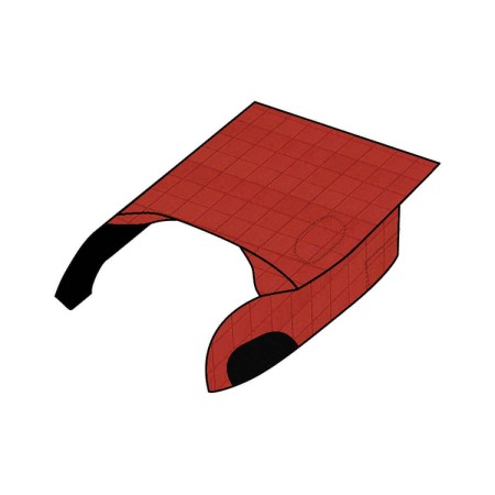 Copricofano Daf Xf 105 - 106 Euro 6 Rosso