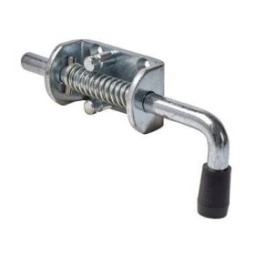 ZINC PLATED STEEL SPRING BOLT WITH RETAINING MECHANISM