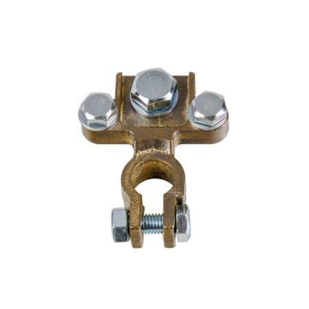 Heavy Duty Battery Clamp - Cable Fixing By Screw Terminal - Ø 8/10/8 Mm Terminal Hole - Positive Pole