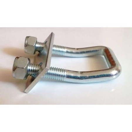 ANCHOR RING. Ring: Height 90mm. Width 54. Plate: Length: 80.