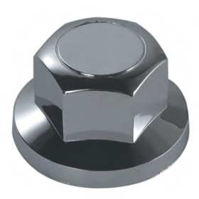 NUT COVERS CHROMED PLASTIC 32/33 mm. (Price refers to pack of