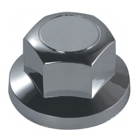 NUT COVERS CHROMED PLASTIC 32/33 mm. (Price refers to pack of