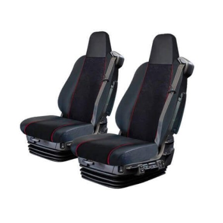 Pair Of Seat Covers Scania Series R - S From 2016 Black