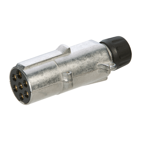 Spina Alluminio 24N Con Vite 7 Poli 24V Femmina