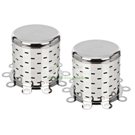 Pair Of Wheel Cover Stainless Steel For Rear Axle 10 Holes Truck
