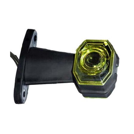 Side Marker Led 24V With Light Red - White Trailer - Truck