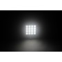 16 Led Square Work Lamp With Switch 12V/24V