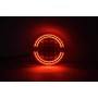 Taillight Hamburger Full Led Round 12/24v - Trailers - Trucks