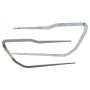 HEADLIGHT FRAME STAINLESS STEEL. Consisting of 2 pieces