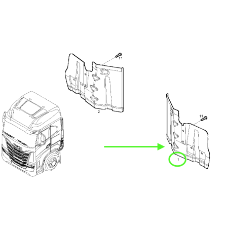 Riparo Parafango Anteriore Sinistro Iveco S Way