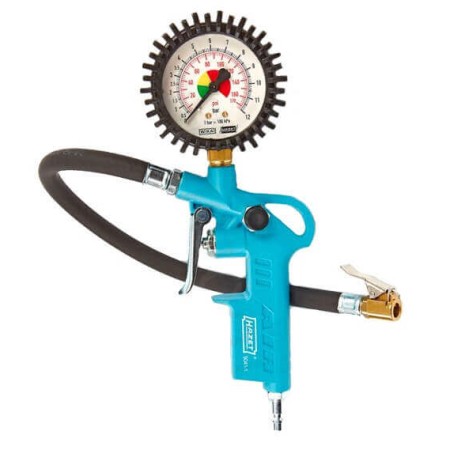 Air Gun Tire Inflation With Pressure Gauge 8 Bar Hazet Truck