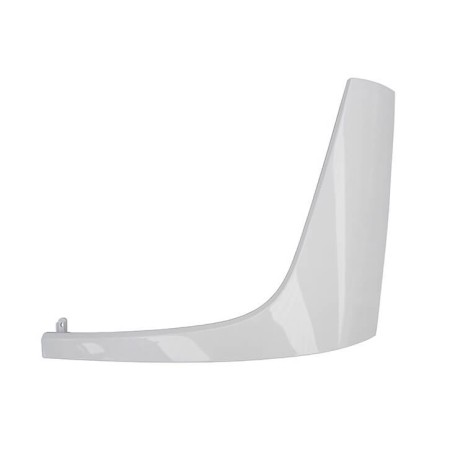 LEFT HEADLIGHT COVER PANEL. WHITE PAINT. Driver side.