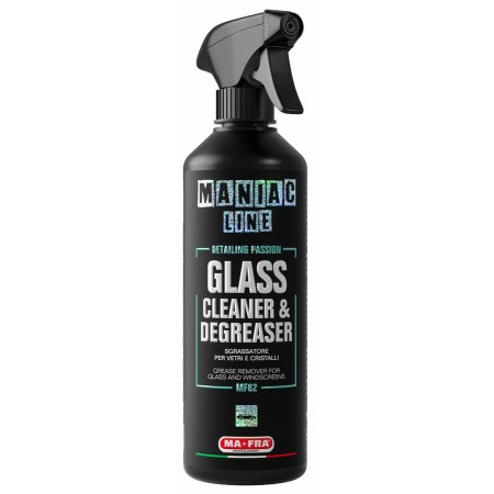 Glass and crystal degreaser. Inert product on glass protectors