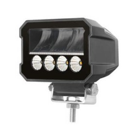 Led Work Headlight With Flashing Light Orange Strobe 12/24V Trucks