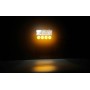 LED WORK HEADLIGHT WITH FLASHING LIGHT ORANGE STROBE 12/24V.
