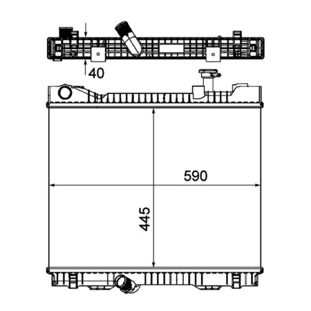 Radiatore Nissan Cabstar