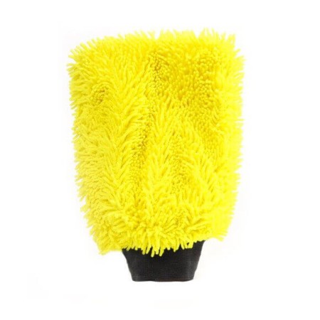 Gant De Lavage En Microfibre Jaune