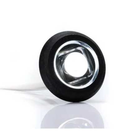 Luce Ingombro Led Tonda Bianca Per Tubolari Acciaio Camion 12-24V