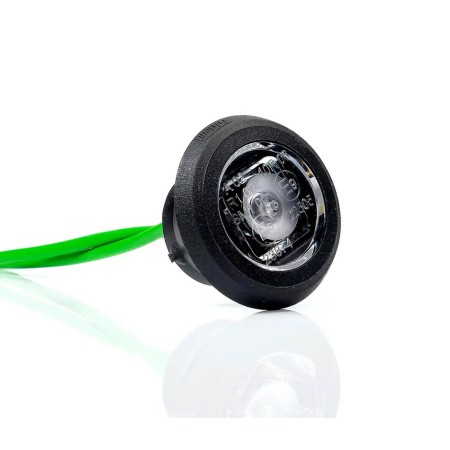 Luce Ingombro Led Tonda Verde Per Tubolari Acciaio Camion 12-24V
