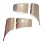 SIDE PROFILES GLASS DECORATION "GRIFFIN" STAINLESS STEEL.