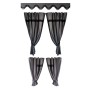 Blackout Microfiber Truck Cabin Curtain Set | Made in Italy