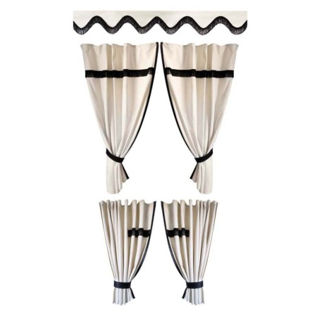 Blackout Microfiber Truck Cabin Curtain Set | Made in Italy