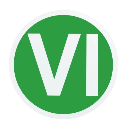 Contrassegno Camion Veicoli Euro 6 | Vi Auto-Adesivo Ø 220