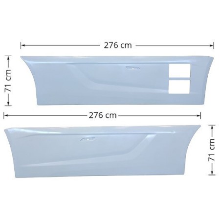 Sideskirts Iveco S-Way | Wheelbase 3800