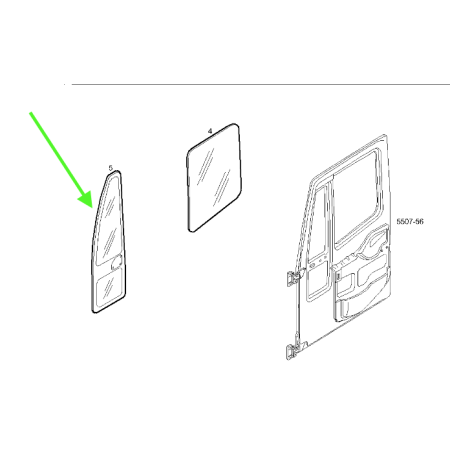 Vetro Cristallo Fisso Destro Iveco Eurocargo