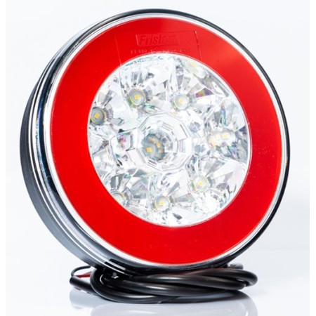 Fanale Posteriore Tondo Led Camion - Rimorchio - Motrice 12/24