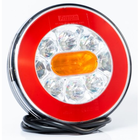 Fanale Posteriore Tondo Led Camion - Rimorchio - Motrice 12/24