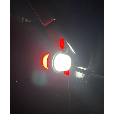 Markierungsleuchte LED NEON Rot - Weiss Spiegel LKW