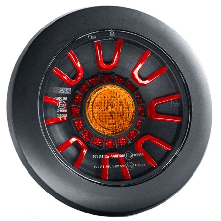 Feu Arrière Rond Led Camion - Remorque 12/24V