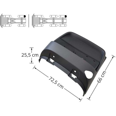 Rear Mudguard Right With Antispray Daf XF 105 - XF 106 1875554 - 2120352