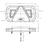 Fanale Posteriore Rimorchio - Bisarca Sinistro 12-24V Extra Slim