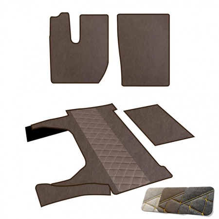 Set Of Floormats And Engine Cover In Eco-Leather Iveco S-Way