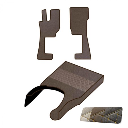 Paire Tapis De Sol Et Couvre Capot Moteur Similcuir Volvo FH4 - FH5