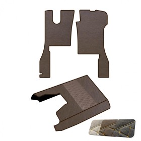 Paire Tapis De Sol Et Couvre Capot Moteur Similcuir Scania R Depuis 2017