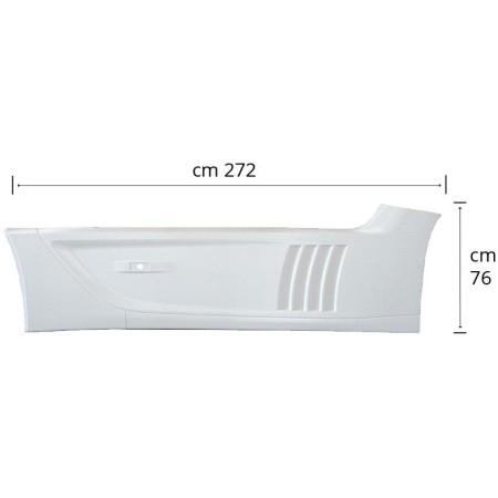 Right Sideskirt Mercedes Actros Mp4 | Wheelbase 3700