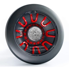 Round LED Rear Light Truck - Trailer Recessed 12/24V