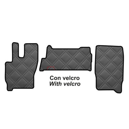 Set De Tapis En Cuir Synthétique Matelassé Iveco Eurocargo