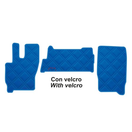 Fußmatten Set Aus Gesteppdem Kunstleder Iveco Eurocargo