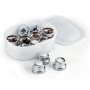 NUT COVERS CHROMED PLASTIC 30 mm