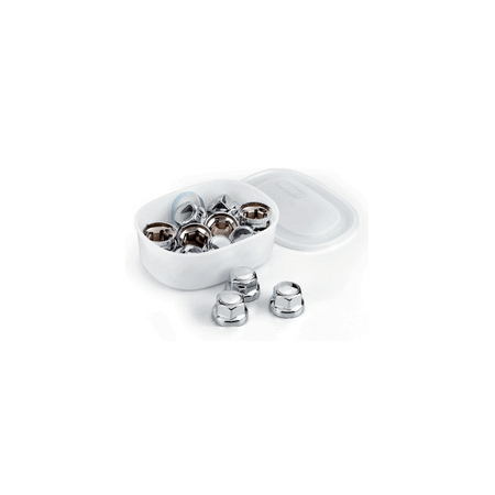NUT COVERS CHROMED PLASTIC 30 mm