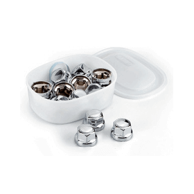 NUT COVERS CHROMED PLASTIC 33 mm - ALLOY