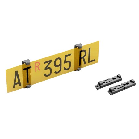 License Plate Holder Clip Semi-Trailer In Plastic Stainless Steel Spring
