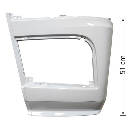 Left Bumper Corner Actros MP4 White